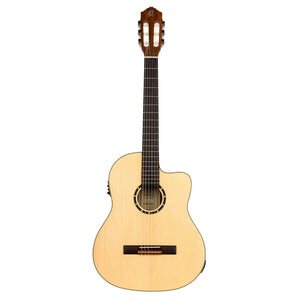 Ortega Family Series RCE125SN Thinline Acoustic-Electric Nylon Guitar Natural w/Bag