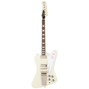 Epiphone Inspired by Gibson Custom 1963 Firebird V Reissue with Maestro Vibrola Polaris White w/Case