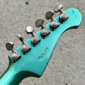 2012 Washburn USA Custom Shop PS2012 Paul Stanley Time Traveler Starfire Prototype #2 Twilight Turquoise Relic