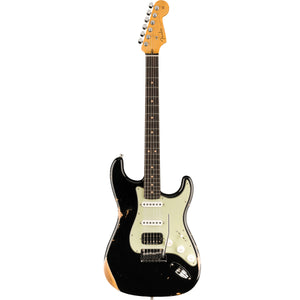 Fender Custom Shop Custom Deluxe HB S-1 Relic Stratocaster 3A Rosewood Fingerboard Black