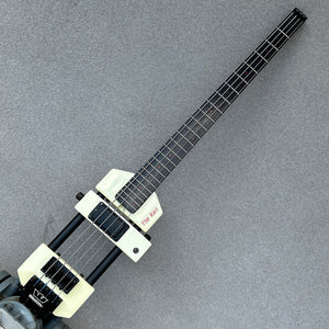 1985 Westone "The Rail" X800 Headless Bass – White w/ Original Gig Bag