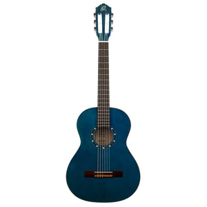 Ortega Family Series R121SNOC Full Size Classical Guitar Ocean Blue w/Bag