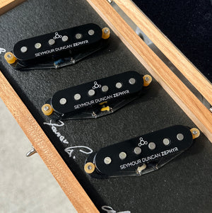 Used Seymour Duncan ZSL-1s Zephyr Silver Strat Pickup Set — Black