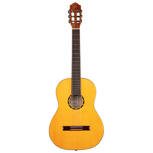 Ortega Family Series Pro Full Size Classical Guitar R170F Solid Spruce/Cypress Gloss Stain Yellow w/Bag