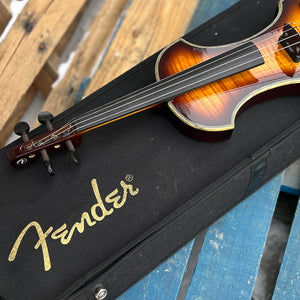 2000 Fender FV-3 Deluxe Violin Flamed Maple Sunburst w/Case