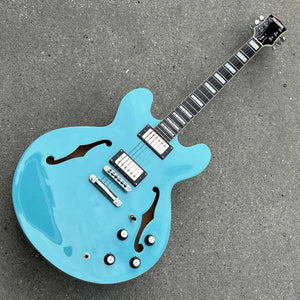 2019 Palermo Shelby Custom LTD ES-335 Robin Egg Blue W/Case