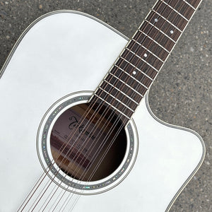 2024 Takamine GD37CE-12 PW 12-String Acoustic-Electric Pearl White w/Gig Bag