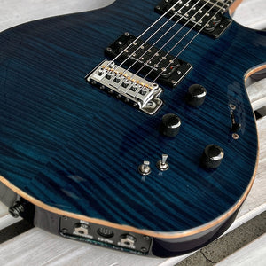 Used Godin LGXT Trans Blue Flame w/Bag