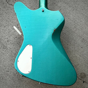 2012 Washburn USA Custom Shop PS2012 Paul Stanley Time Traveler Starfire Prototype #2 Twilight Turquoise Relic