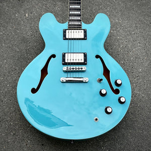 2019 Palermo Shelby Custom LTD ES-335 Robin Egg Blue W/Case