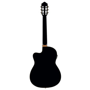 Ortega Performer Series RCE138-T4BK Thinline Acoustic Electric Nylon Black w/Bag