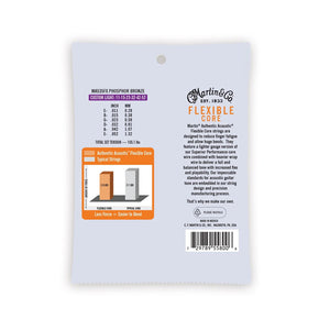Martin Authentic Acoustic Flexible Core Strings Phosphor Bronze - 11-52 Custom Light MA535FX