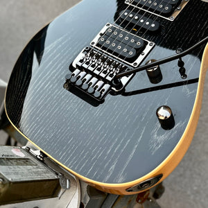 2019 Ibanez RG370AHMZ - Silver Wave Black