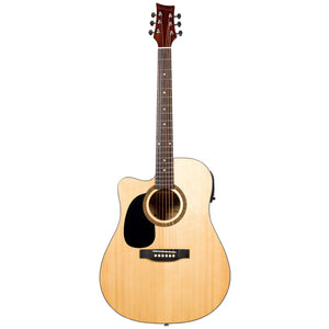 Beaver Creek 101 Series Dreadnought BCTD101LCE Cutaway Acoustic Electric Left Handed