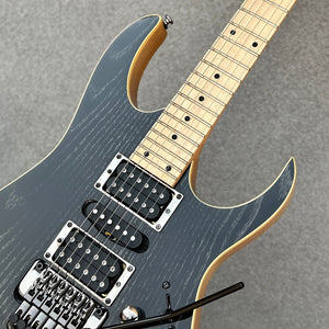 2019 Ibanez RG370AHMZ - Silver Wave Black