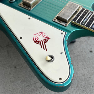 2012 Washburn USA Custom Shop PS2012 Paul Stanley Time Traveler Starfire Prototype #2 Twilight Turquoise Relic