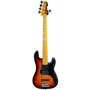 Markbass GV 5 Gloxy 3-Tone Sunburst CR MP Passive 5 String Bass w/Bag
