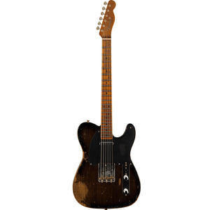 Fender Custom Shop Limited Edition Roasted Reverse '50s Telecaster Heavy Relic Roasted Maple Fingerboard Ebony Transparent