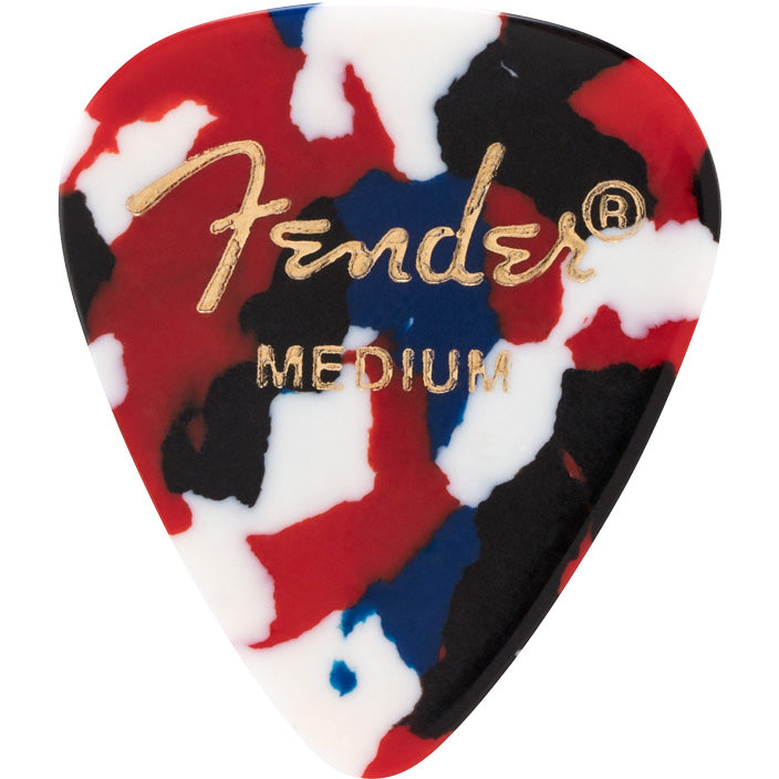 Fender Classic Celluloid Picks 351 Shape Confetti Medium (12 Pack)