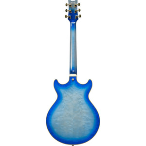 Ibanez AM93QMJBB Artcore Jet Blue Burst