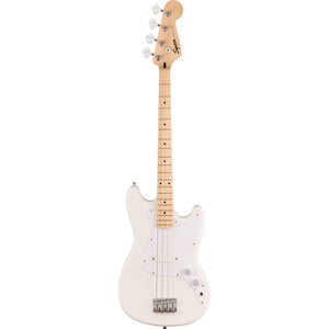 Squier Sonic Bronco Bass Maple Fingerboard White Pickguard Arctic White