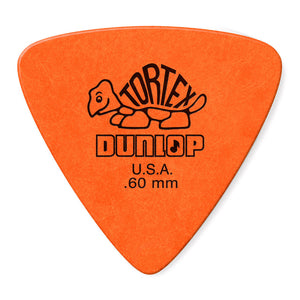 Dunlop Orange 0.60mm Tortex® Triangle Guitar Pick (6/pack)
