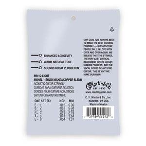 Martin Retro Acoustic Strings Light 12-54 MM12