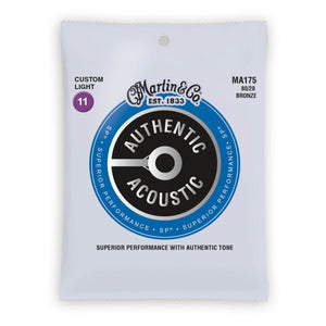 Martin Authentic Acoustic Strings Bronze 80/20 Custom Light 11-52 MA175