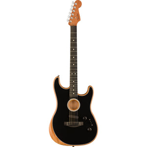 Fender American Acoustasonic Strat Ebony Fingerboard Black