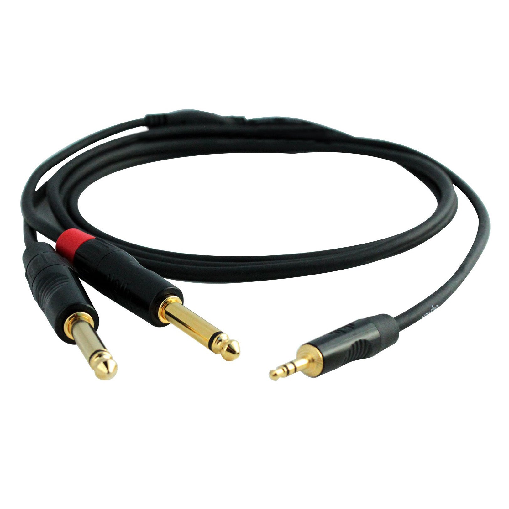 Digiflex Performance Insert Cable 6' Mini TRS to 2xTS Plug HIN-1K-2P-6