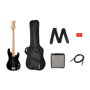 Squier Affinity Series Precision Bass PJ Pack Black