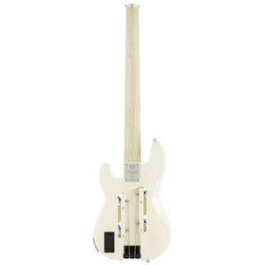 Traveler GuitarTB-4P Electric Bass Travel Guitar - Pearl White w/ Gig Bag