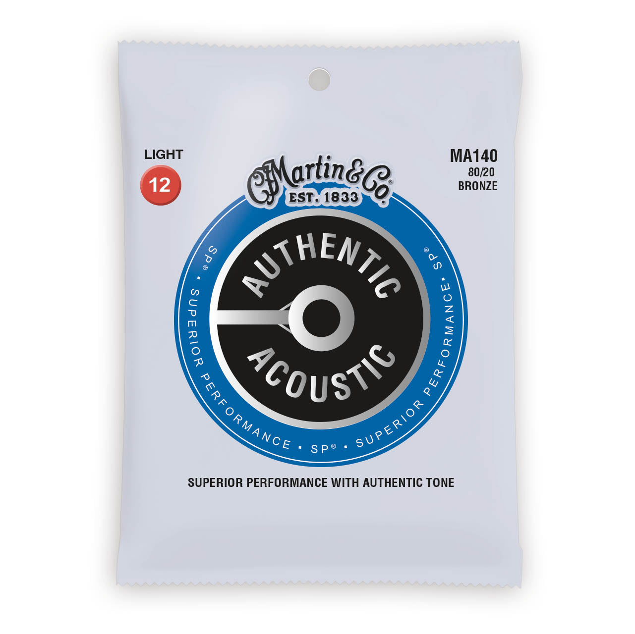Martin Authentic Acoustic Strings Bronze 80/20 Light 12-54 MA140