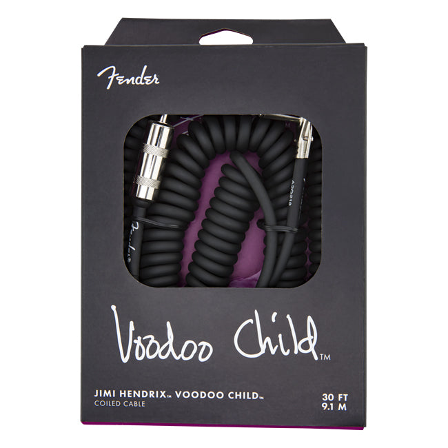 Fender Jimi Hendrix Voodoo Child Coiled Cable Black