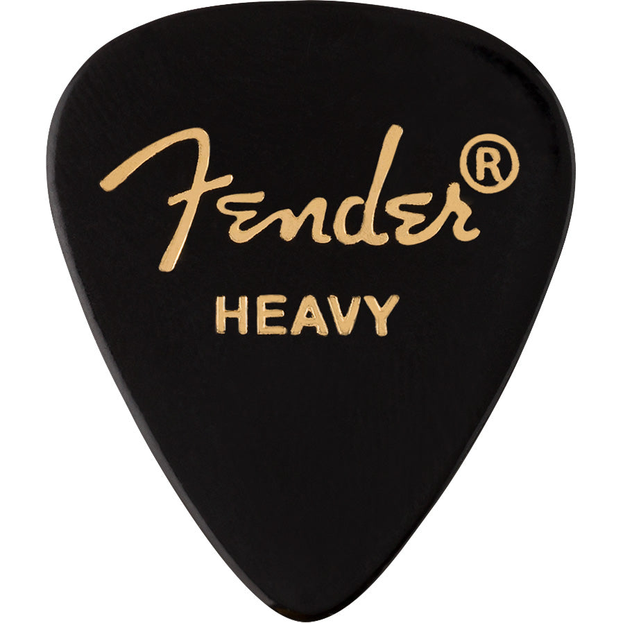 Fender Classic Celluloid Picks 351 Shape Black Heavy (12 Pack)