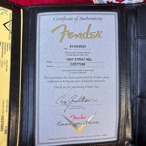 Fender Custom Shop 1957 Stratocaster Relic Wide-Fade 2-Colour Sunburst