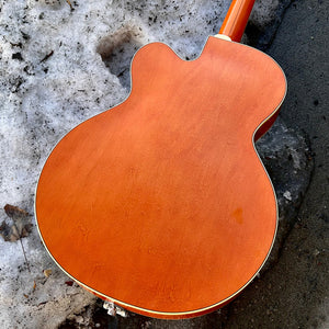 Gretsch G6120T-59 Vintage Select Edition '59 Chet Atkins Hollow Body w/Bigsby Vintage Orange Stain Lacquer