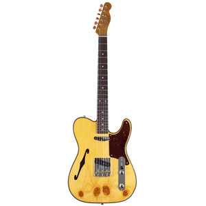 Fender Custom Artisan Knotty Pine Tele Thinline AAA Rosewood Fingerboard Aged Natural