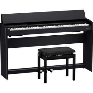 Roland F701 Digital Piano Black w/ Stand and Bench