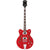 Gretsch G5442BDC Electromatic Hollow Body Short Scale Bass Rosewood Fingerboard Transparent Red