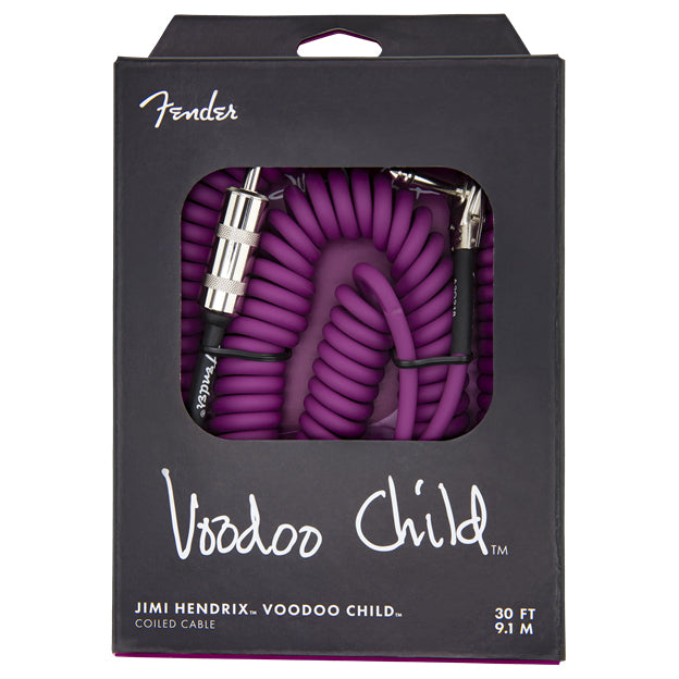 Fender Jimi Hendrix Voodoo Child Coiled Cable 30' Purple