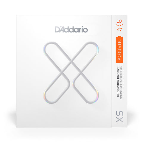 D'Addario XS Acoustic Strings Phosphor Bronze Xtra Light 10-47