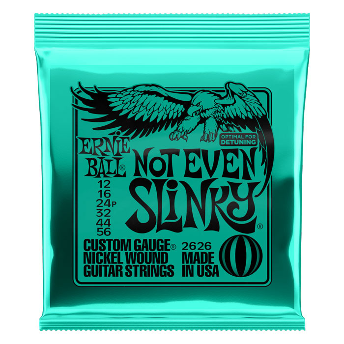 Ernie Ball Not Even Slinky Nickel Wound Electric Strings 12-56