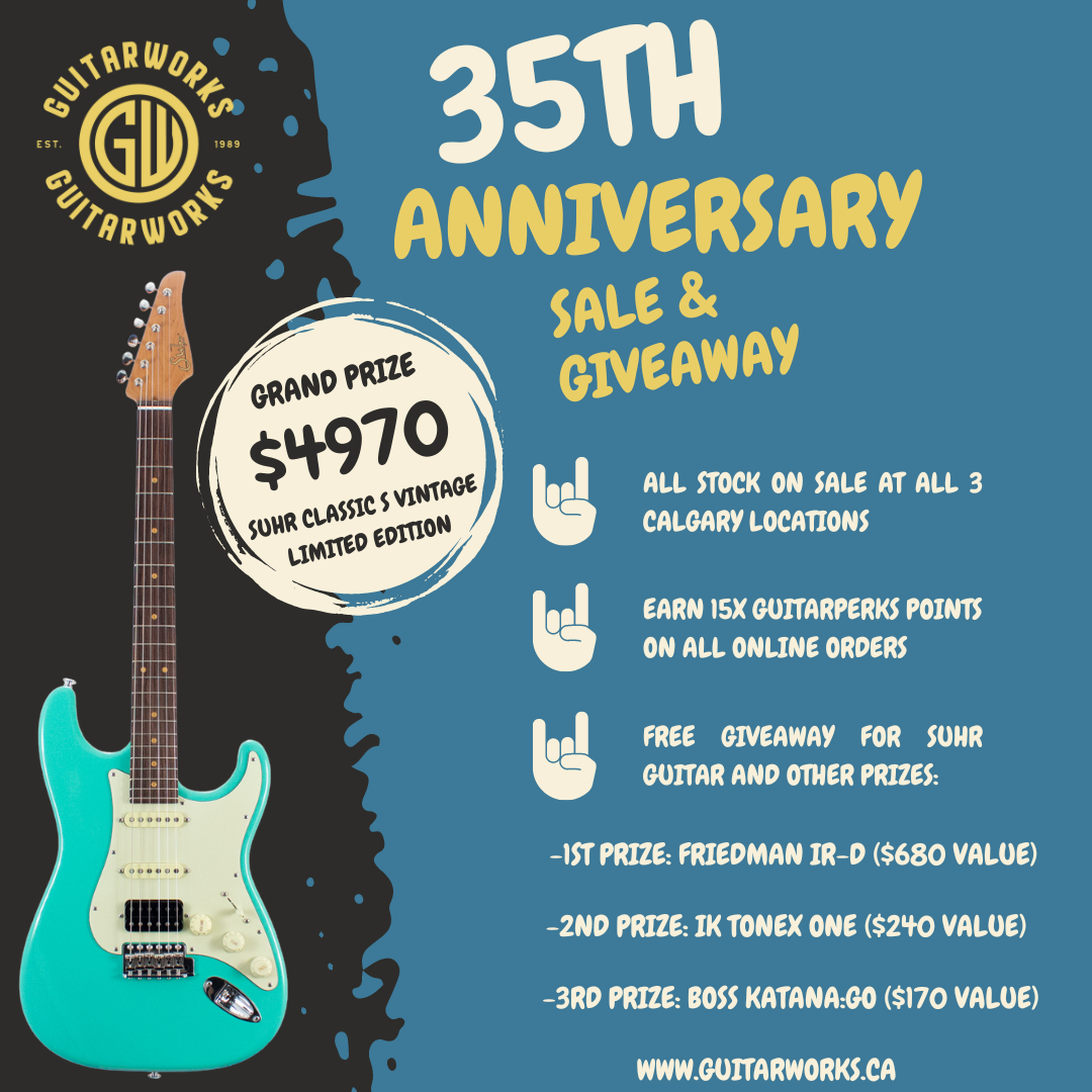 Guitarworks 35th Anniversary Sale & Giveaway