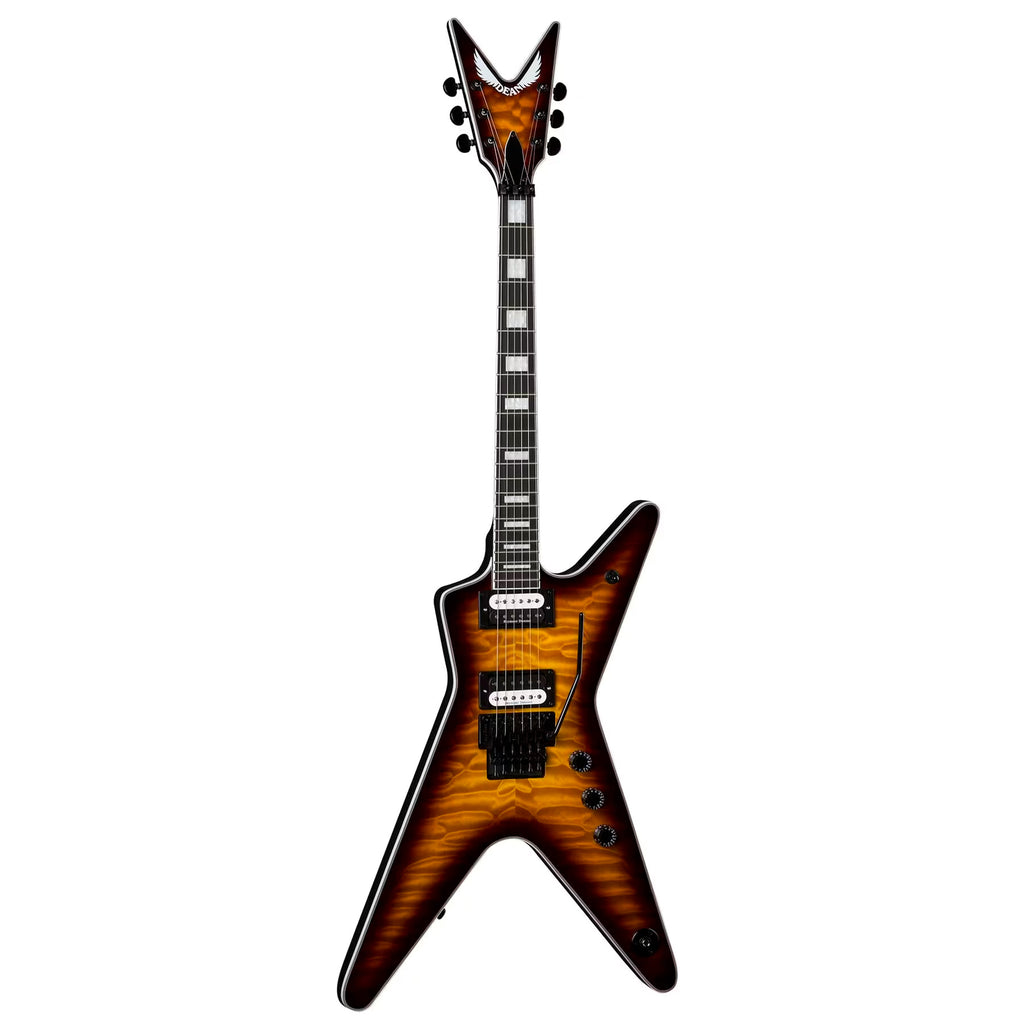 maple　904545 Dean ZX Electric Guitar Quiledt Maple Trans Brazilia - Belfield Music