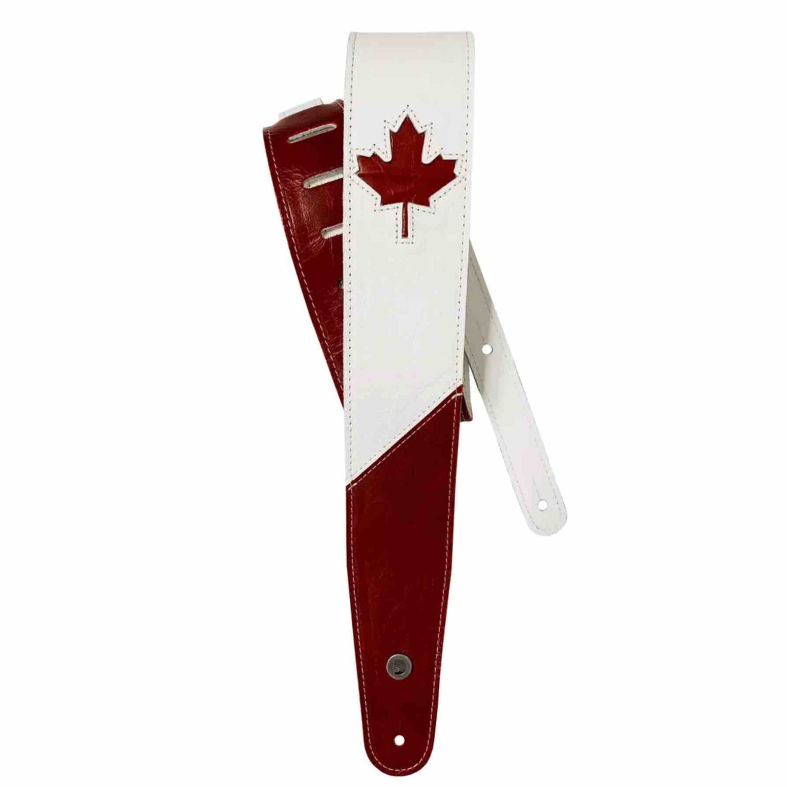 D'addario 2" Garment Leather Strap, Canadian Leaf