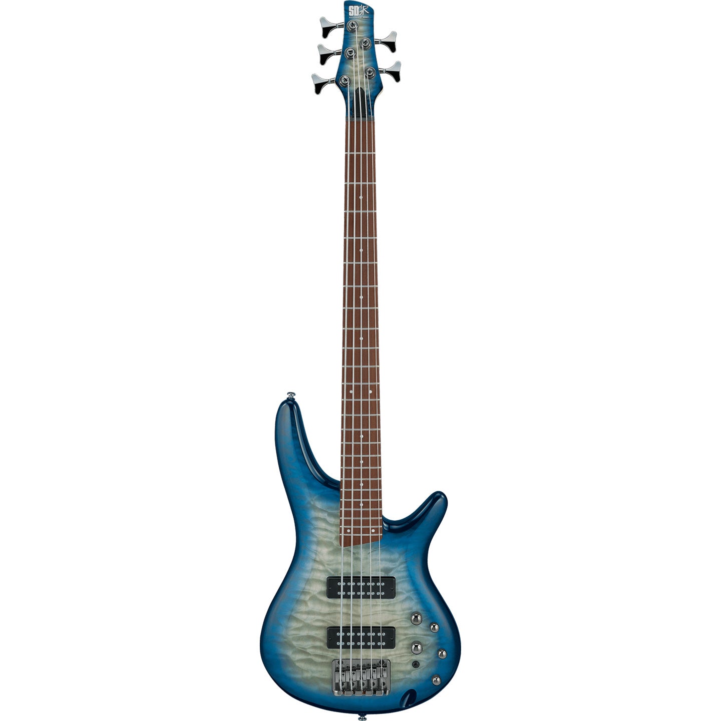 Ibanez SR405EQM 5-String Bass Stained Cosmic Blue Starburst