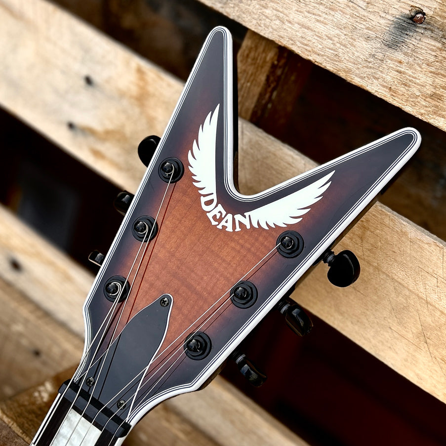 2025 Dean ML Select Flame Top Trans Brazilia ML SEL Flame Maple