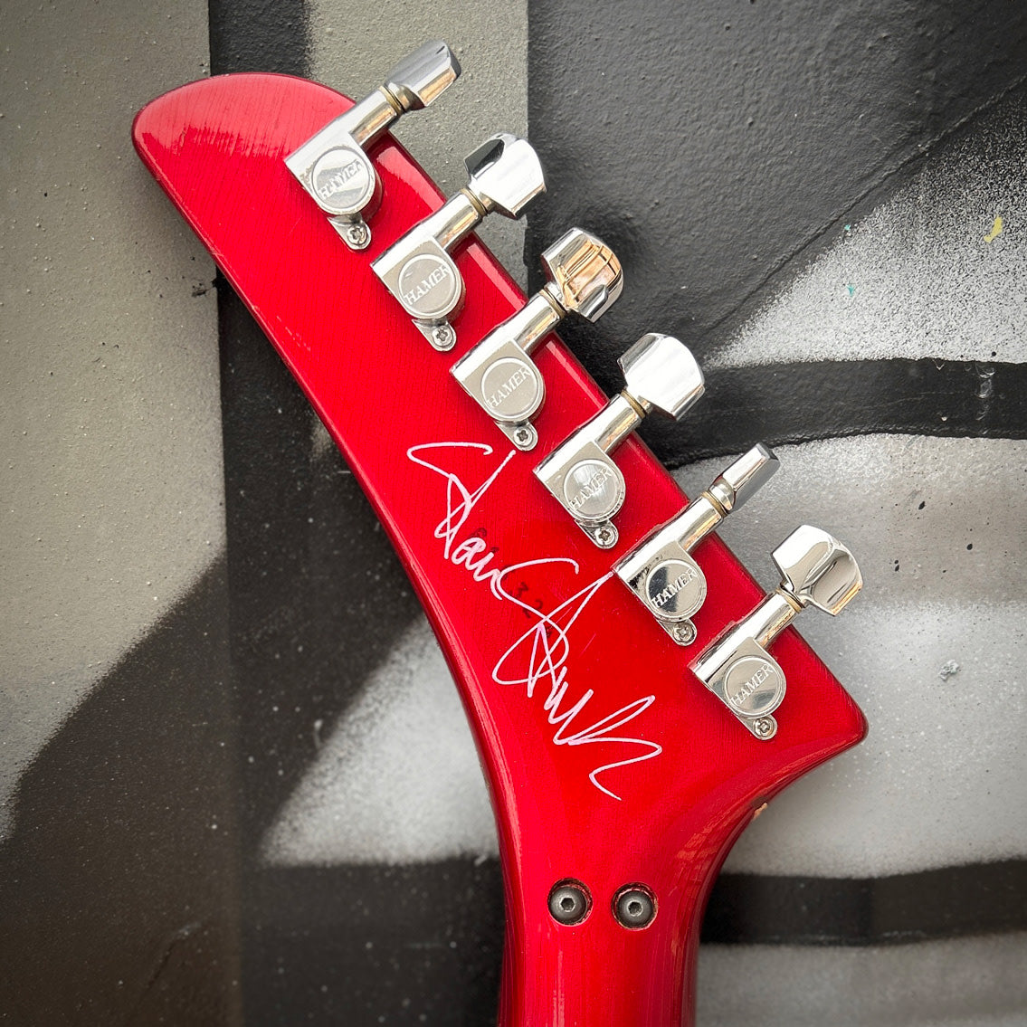 1986 Hamer Steve Stevens SS1 Metallic Red w/Case