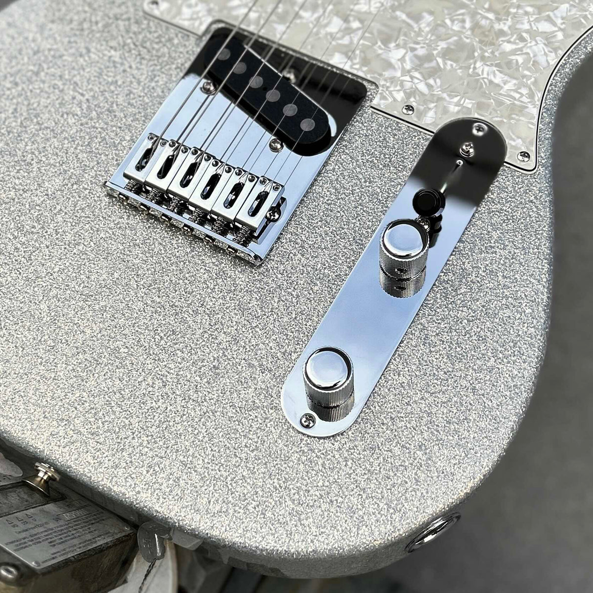 USED Fender 75th Anniversary Player II Telecaster Diamond Dust Sparkle w/Bag